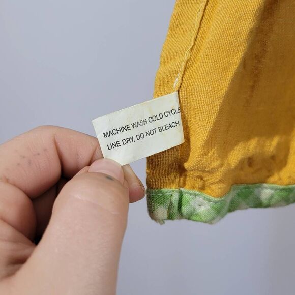 Vintage‎ tuscany italy apron ruffled tiered front cottage camp classic americana - Picture 7 of 14